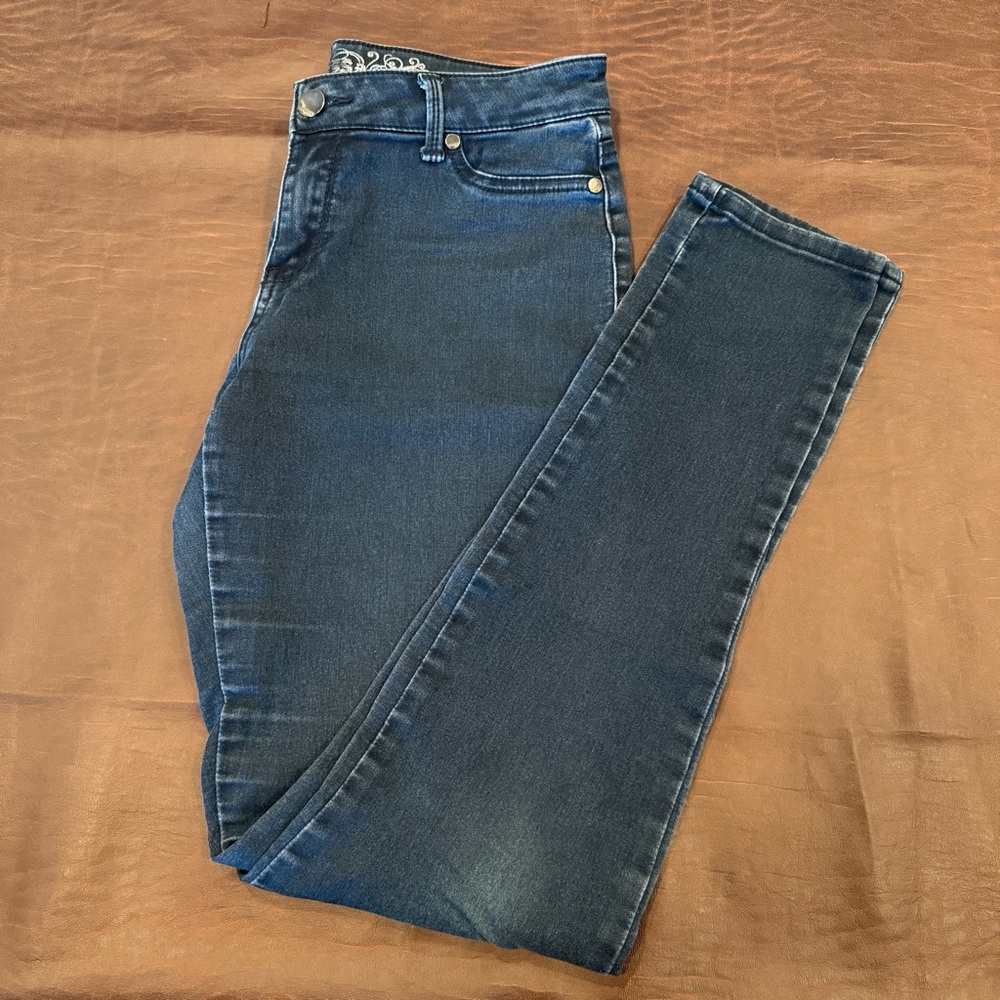 Express Women's Dark Blue Skinny Jeans Jeggings Size 8